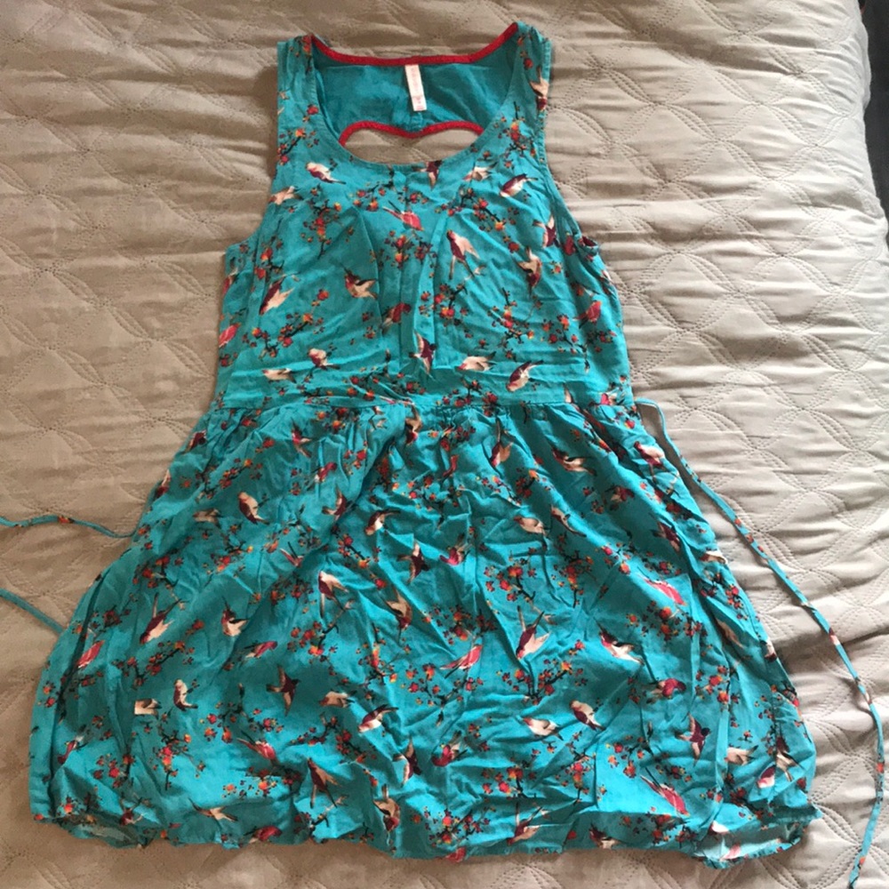 Blue bird dress